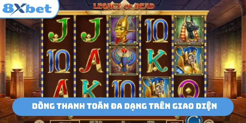 Dòng thanh toán đa dạng trên giao diện