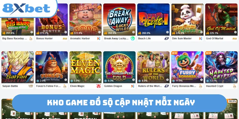 Kho game đồ sộ cập nhật mỗi ngày