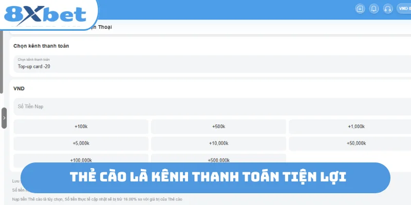 Thẻ cào là kênh thanh toán tiện lợi